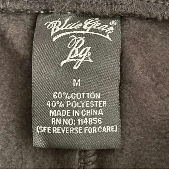 NWT Blue Gear Black Red Stripe Cotton Blend Track Straigt
Leg Cozy Mens Pants M - Picture 10 of 14